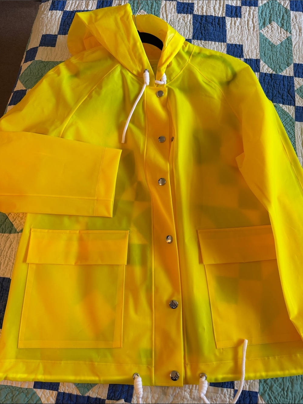 UGG Bright Yellow Kids Hooded Raincoat